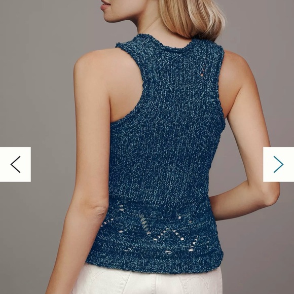 Pilcro Stitched Sweater Tank - Picture 2 of 5